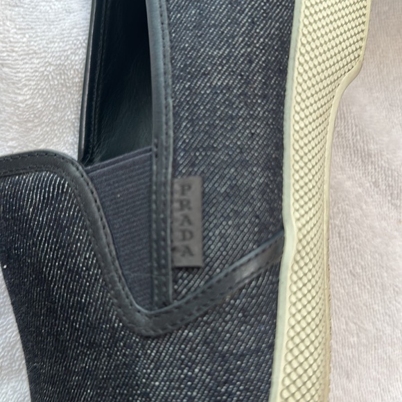Prada slip on shoes. Used but in great condition. Dark blue/denim color - Picture 3 of 3